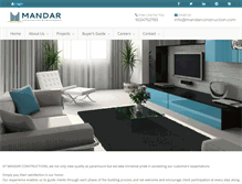 Tablet Screenshot of mandarconstruction.com